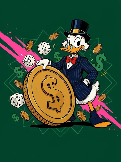 Stortingsbonus promotie met gigantische gouden munt