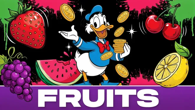 Fruitautomaten collectie met kersen en aardbeien