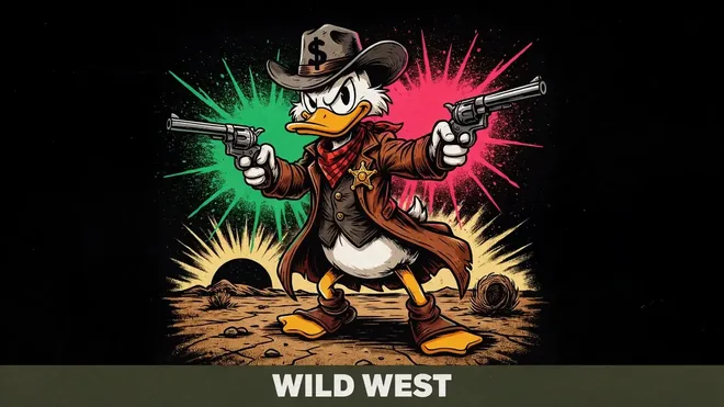 Wild West thema gokkasten met revolver
