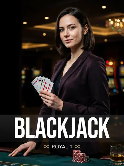 Blackjack Royal 1 live casinospel van Winfinity