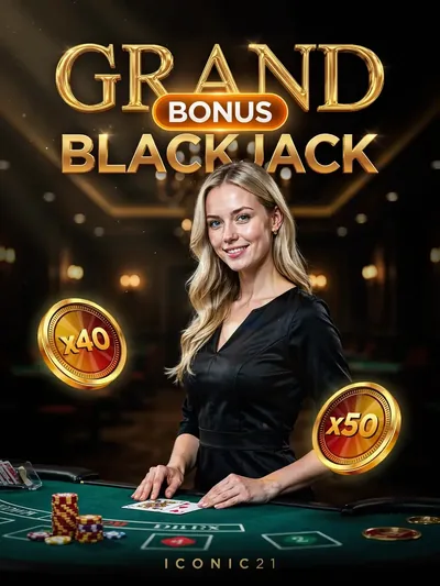Grand Bonus Blackjack live casinospel van Iconic21
