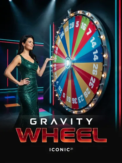 Gravity Wheel live casino gokrad van Iconic21